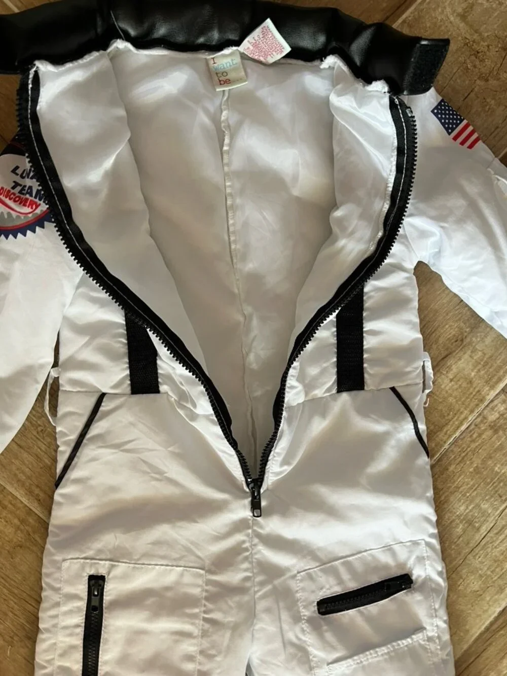 Halloween ASTRONAUT Costume CHILD Sz M(5-6) 3-Pc Belted SPACE TEAM Saturn Lunar